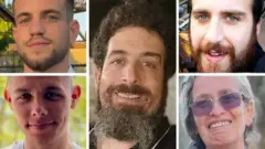 الرهائن الخمسة في جنوب غزة: تومر أحيماس، رافيد كاتز، أورين جولدين، مايا جورين، وكيريل برودسكي