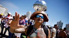 Turista en Punta del Este.