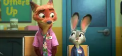 Nick Wilde (raposa) e Judy Hopps (coelha) em cena de Zootopia 2.
