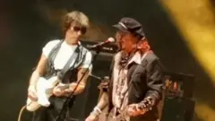 Jeff Beck and Johnny Depp on stage at Royal Albert Hall - 30 May