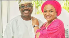 Abiola Ajimobi ati aya rẹ, Florence