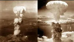 Ibobombe bibiri vyaturikijwe muri Hiroshima na Nagasaki 
