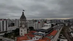 Vista aérea da cidade de São Paulo
