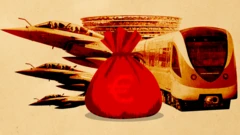 budžet, ilustracija za budžet, metro, borbeni avioni, vreća sa parama