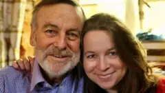 Dr Rachel with her dad Mark Randall