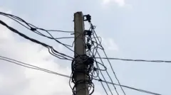Foto of electrical pole for Lagos