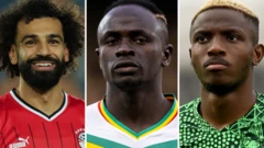 Foto of Mohamed Salah, Sadio Mane and Victor Osimhen