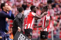 Iñaki Williams é substituído em uma partida pelo irmão mais novo Nico Williams.