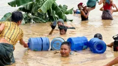 سیل بعد از طوفان یاگی در میانمار بیش از ۲۰۰ کشته بر جا گذاشت