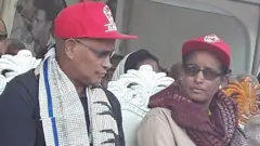 የህወሓት ሊቀ መንበር ደብረጽዮን ገብረ ሚካኤል (ዶ/ር) እና ምክትላቸው ፈትለወርቅ ገብረ እግዚአብሔር 