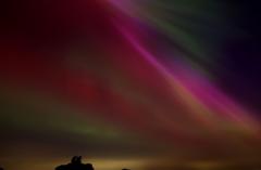 The northern lights can be seen in the English town of League
