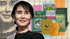 
ဒေါ်အောင်ဆန်းစုကြည်ဖတ်တဲ့စာအုပ်များသရုပ်ဖော်ပုံ 