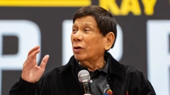 지난 3월 체포 되기 전 로드리고 두테르테 전 대통령