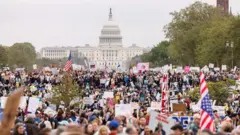 ዋሽንግተን የተሰባሰቡ ሰልፈኞች