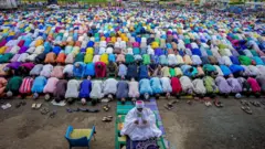 Faithful for Eid praying ground