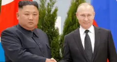 التقى فلاديمير بوتين وكيم جونغ أون في مدينة فلاديفوستوك الساحلية الروسية في عام 2019