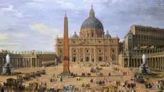 XVII Century painting of The Vatican