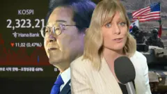 이재명 후보와 진 맥켄지 특파원 콜라주 사진