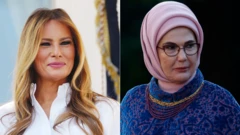 A composite image of Melania Trump and Emine Erdogan