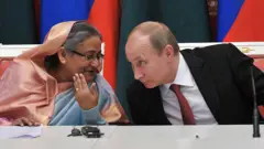 শেখ হাসিনা এবং ভ্লাদিমির পুতিন