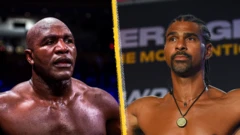 Boxers Evander Holyfield and David Haye