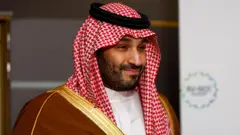 ولي العهد السعودي محمد بن سلمان خلال القمة المشتركة للاتحاد الأوروبي ومجلس التعاون الخليجي، 16 أكتوبر/تشرين الأول 2024