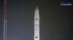 Imagem do foguete HANBIT-Nano.