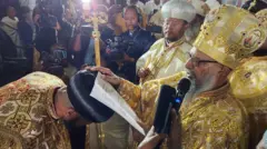 አቡነ ማትያስ ሹመት በሰጡበት ጊዜ 