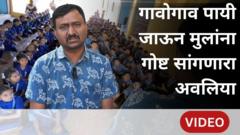 'गोष्ट दिंडी’मधून गावोगाव पायी भटकत मुलांना गोष्टी सांगणारा ऋषिकेश दाभोळकर