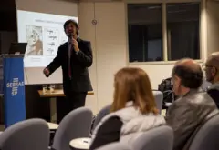 Jorge Mortean em palestra no Sebrae sobre Armênia em 2016