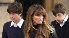 जेमाइमा गोल्डस्मिथ के साथ इमरान ख़ान के बेटे क़ासिम और सुलेमान