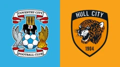 Coventry City and Hull City club badges
