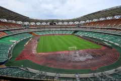 Le stade olympique Alassane Ouattara d'Ebimpé à Abidjan, où va se jouer la finale de la CAN Côte d'Ivoire 2023 dimanche 11 février 2024