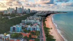 Vista aérea da orlaaposta gratis ao vivo betanoJoão Pessoa 