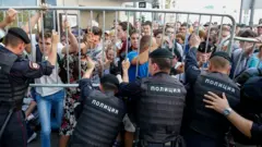 Акция протеста в Москве 27 июля