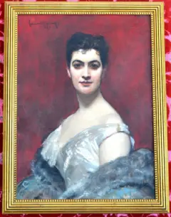 Retrato de Eufrásia, pintura feita quando ela tinha 37 anos