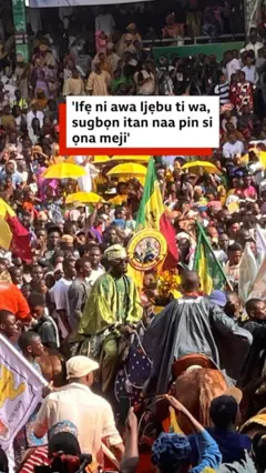 Aworan awọn ero nibi ọdun Ojude Ọba niluu Ijẹbu Ode