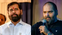 एकनाथ शिंदे आणि कुणाल कामरा