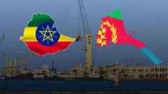 Suuraa kaartaa Itoophiyaa fi Ertiraa dubarraan galaanni mul'atu