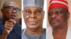 Peter Obi da Atiku da Rabi'u Musa Kwankwaso