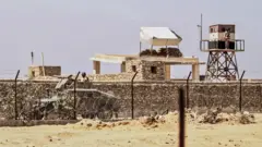 የግብጽ ወታደሮች በድንበር ጥበቃ ላይ