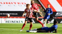 Awọn agbabọọlu Chelsea ati Sheffield