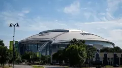 Vista do estádio de Dallas, no Texas (EUA)