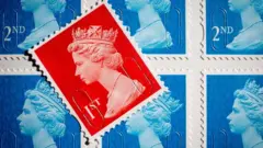 Sello con la cabeza de la reina