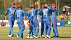 افغان لوبډلې د ایرلنډ لوبډلې ته په ټاکلو شل اورونو کې د ۴ لوبغاړو په سوځېدو ۱۸۵ منډو هدف وټاکه.