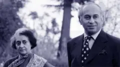 इंदिरा गांधी और जुल्फिकार अली भुट्टो