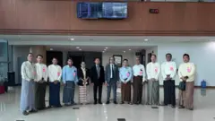 2024年7月に中国へ出発する前のミャンマー人民党員