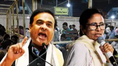 असम में बीजेपी आगे और पश्चिम बंगाल में टीएमसी पीछे चल रही है