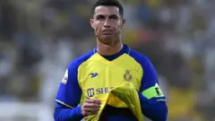 كريستيانو رونالدو بقميص النصر السعودي