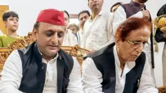 आज़म ख़ान और अखिलेश यादव